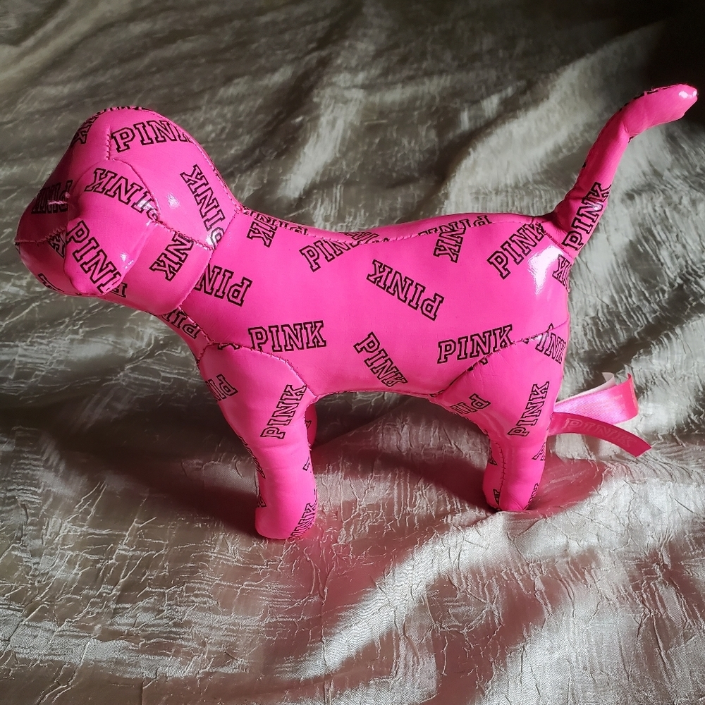 Victoria's Secret PINK hot pink dog